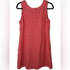 Tommy Hilfiger Coral Red Striped Dress